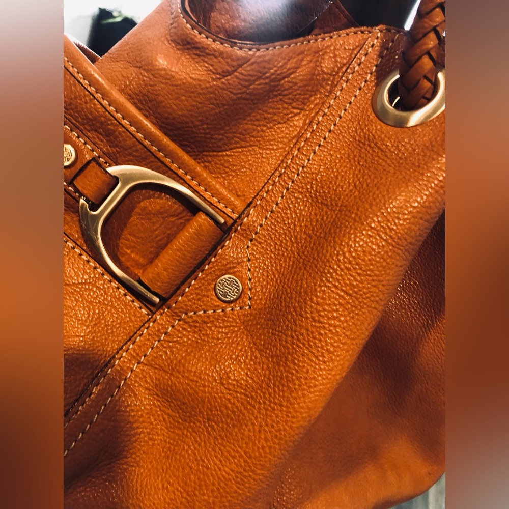 Sale! COLEHAAN Chesnut Brown Satchel Leather Handbag - Picture 7 of 7